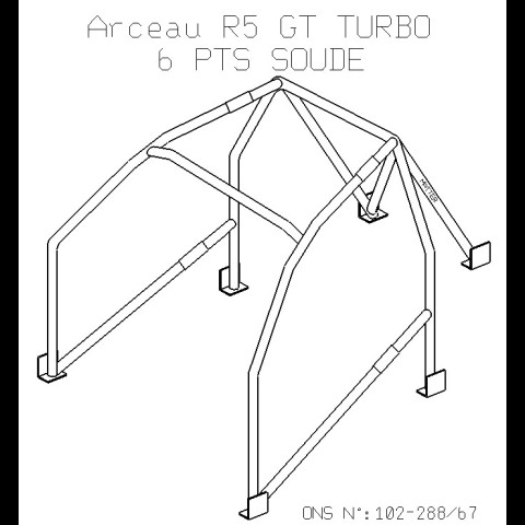 Arceau R5 GT Turbo 6 points HCV