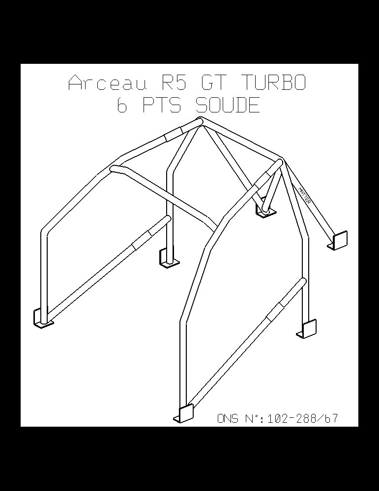 Arceau R5 GT Turbo 6 points HCV